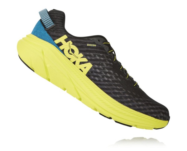 Hoka One One Rincon Mens UK - Black Running Shoes - DPAOK6510